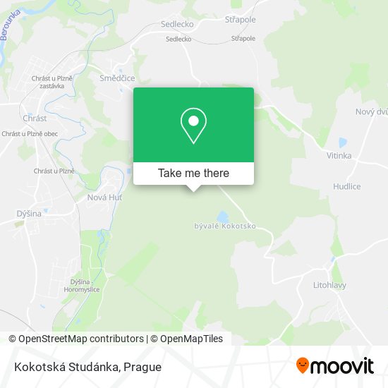 Kokotská Studánka map