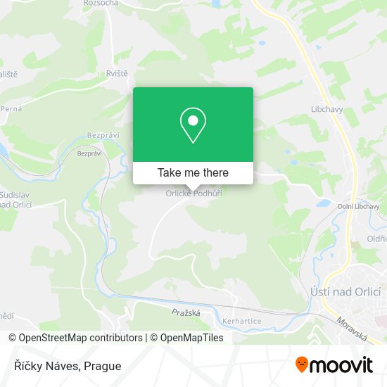 Říčky Náves map