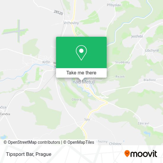 Карта Tipsport Bar
