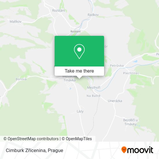 Cimburk Zřícenina map