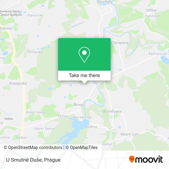 U Smutné Duše map
