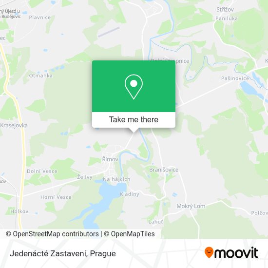 Jedenácté Zastavení map