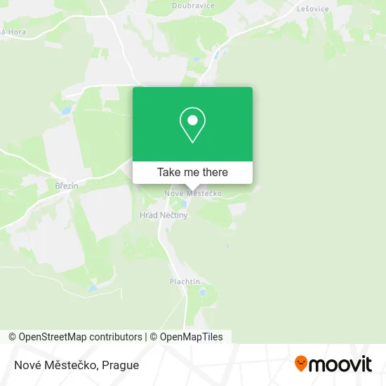 Карта Nové Městečko