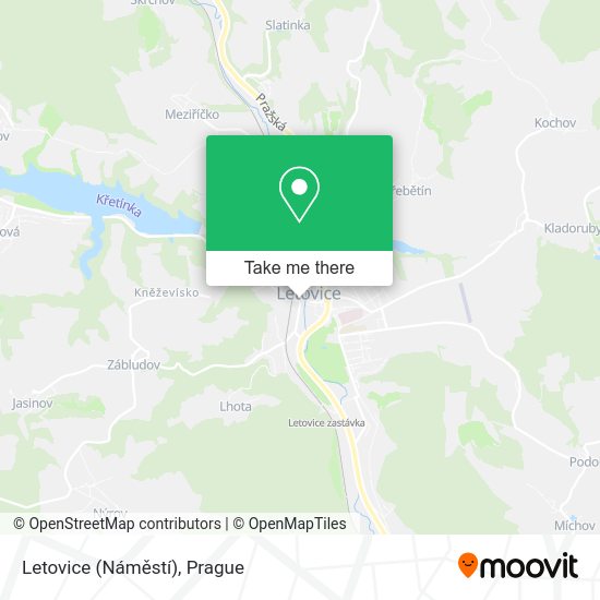 Letovice (Náměstí) map