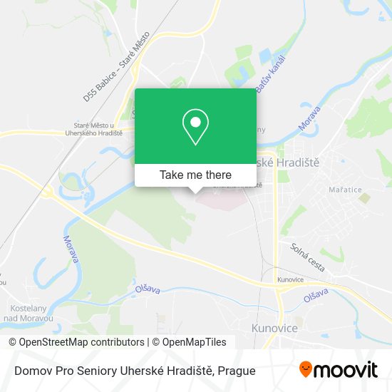 Domov Pro Seniory Uherské Hradiště map