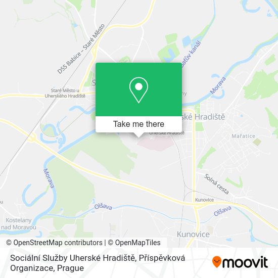 Sociální Služby Uherské Hradiště, Příspěvková Organizace map