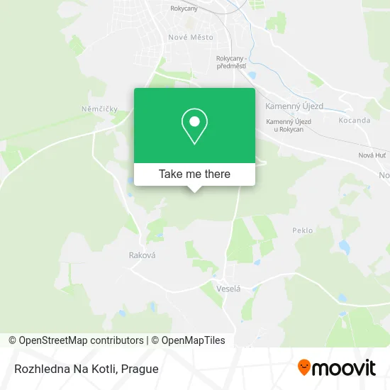 Rozhledna Na Kotli map