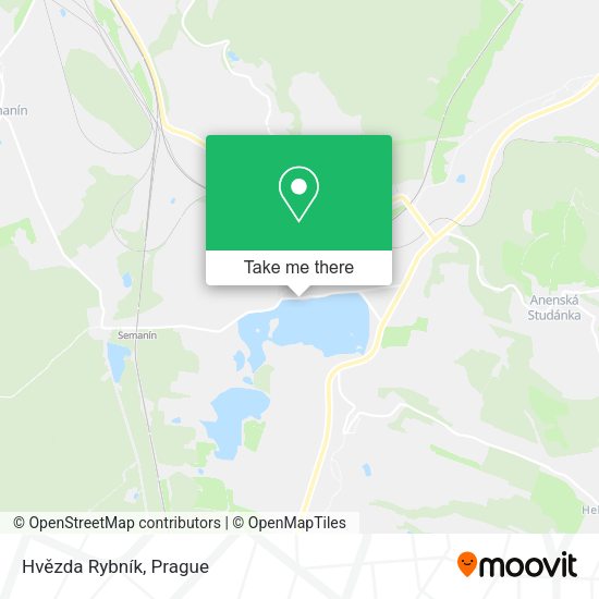 Hvězda Rybník map