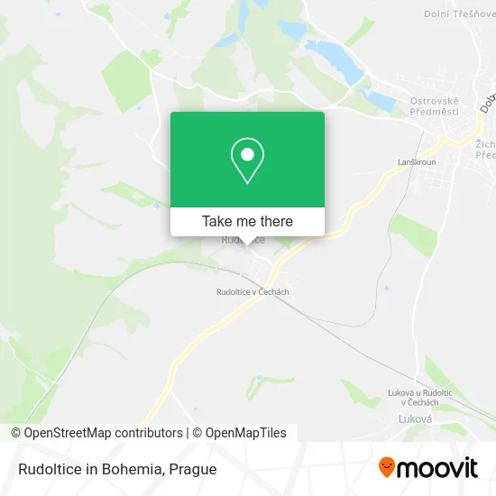 Rudoltice V Čechách map