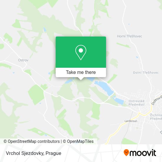 Карта Vrchol Sjezdovky