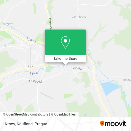 Карта Krnov, Kaufland