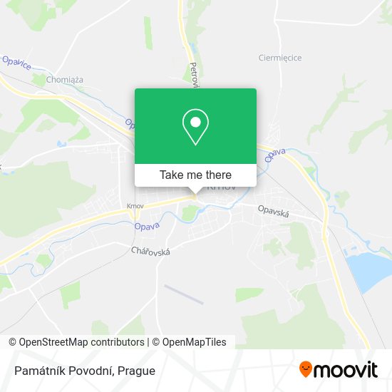 Památník Povodní map