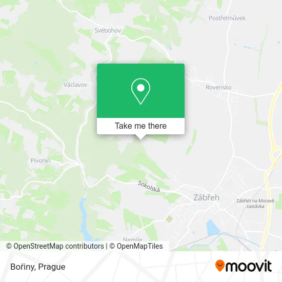 Карта Bořiny