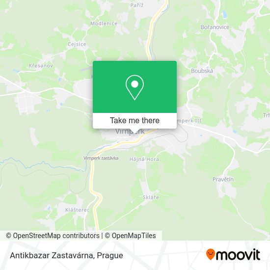 Antikbazar Zastavárna map