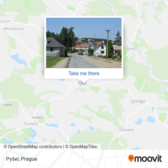 Pyšel map