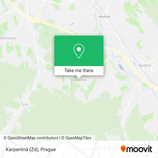 Карта Karpentná (Zd)