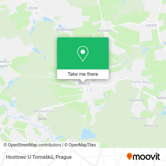 Hostinec U Tomášků map