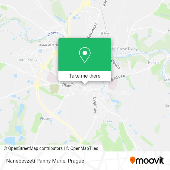 Карта Nanebevzetí Panny Marie