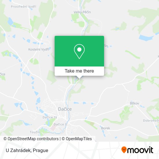 Карта U Zahrádek