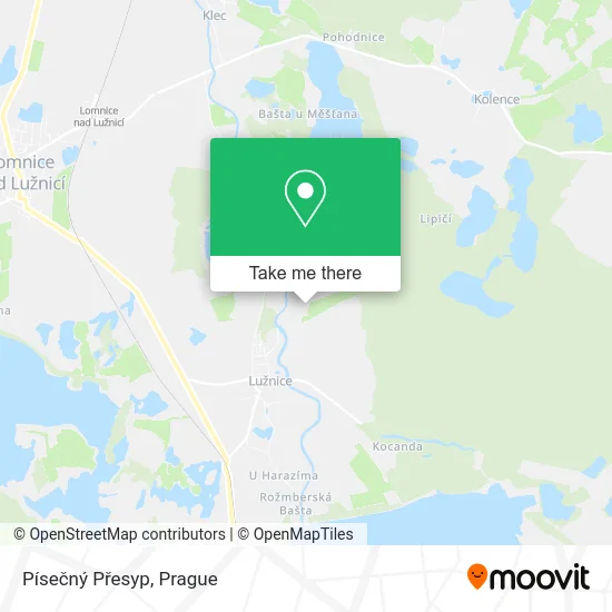 Písečný Přesyp map