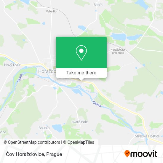 Čov Horažďovice map