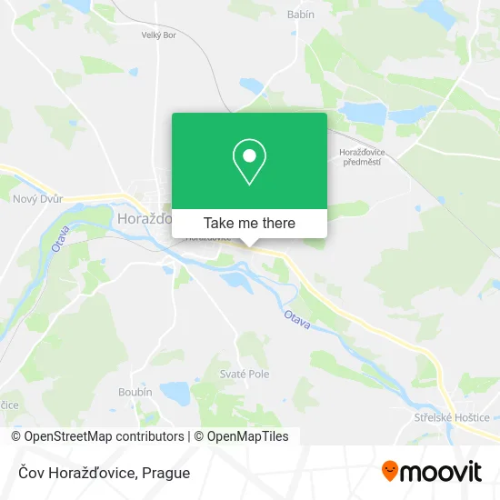 Карта Čov Horažďovice