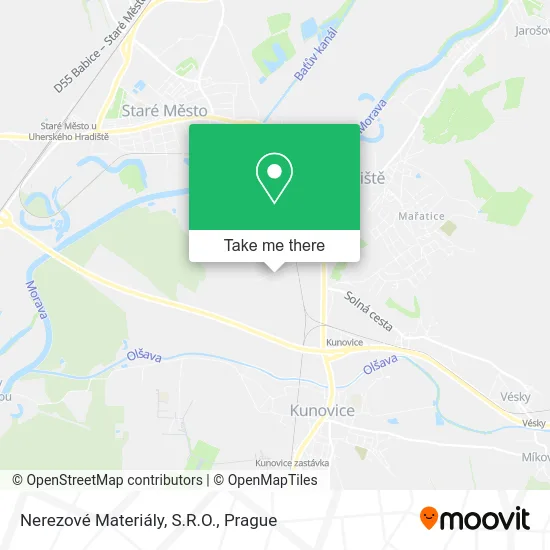 Карта Nerezové Materiály, S.R.O.