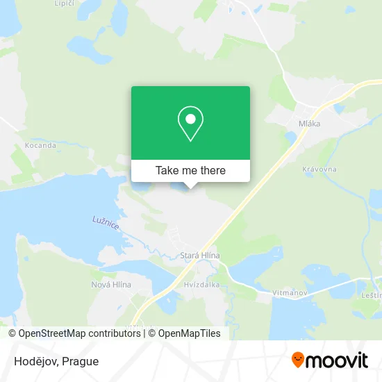 Карта Hodějov