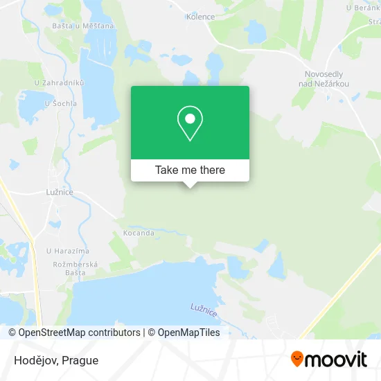 Карта Hodějov