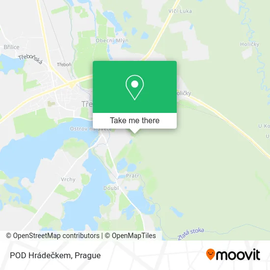 Карта POD Hrádečkem