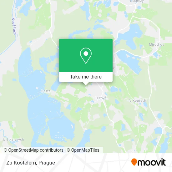 Za Kostelem map