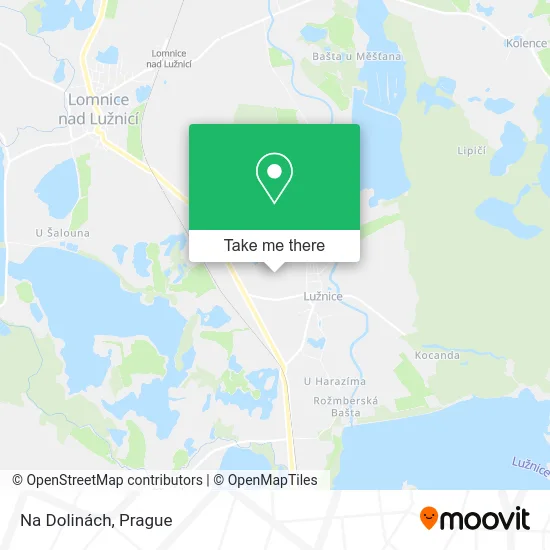 Карта Na Dolinách