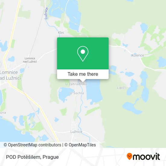 Карта POD Potěšilem