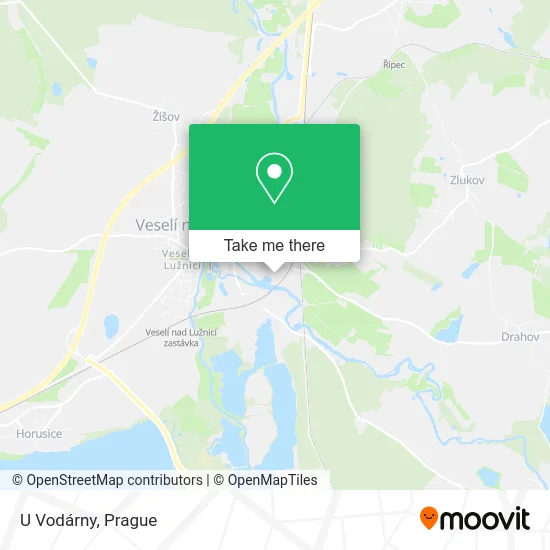 Карта U Vodárny