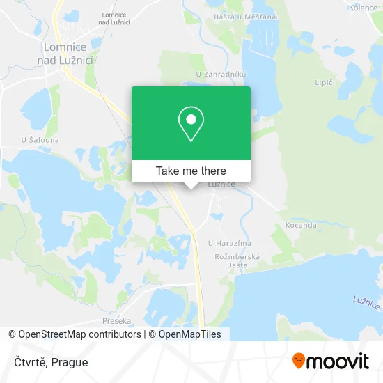 Карта Čtvrtě