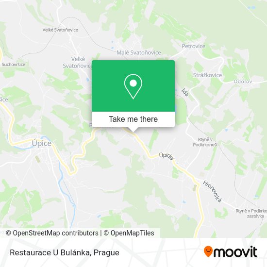 Карта Restaurace U Bulánka