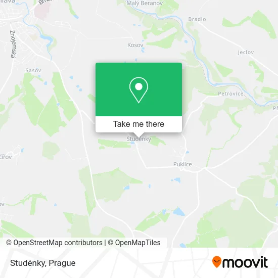 Карта Studénky