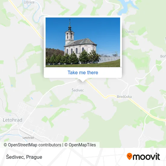 Карта Šedivec
