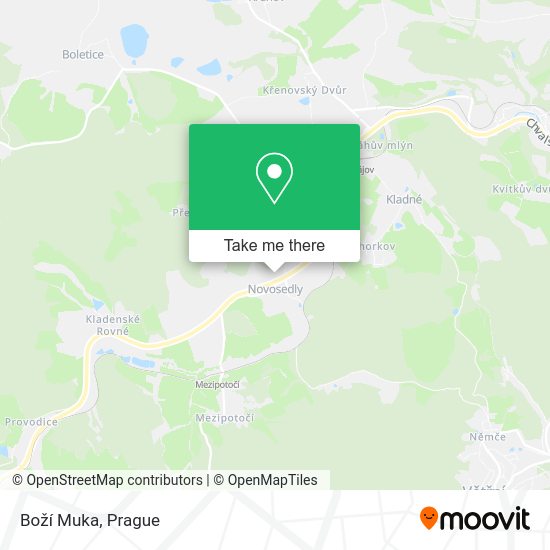 Boží Muka map