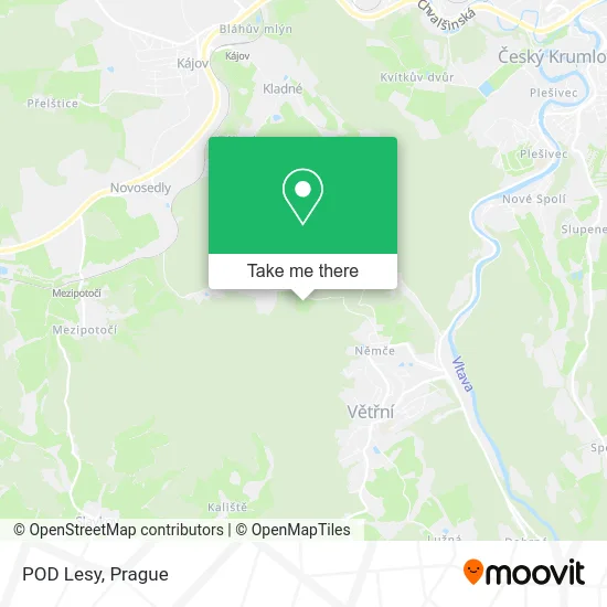 Карта POD Lesy
