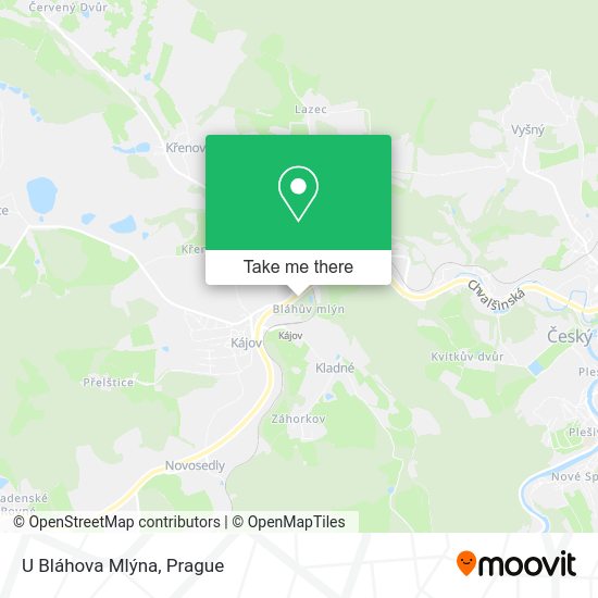 U Bláhova Mlýna map