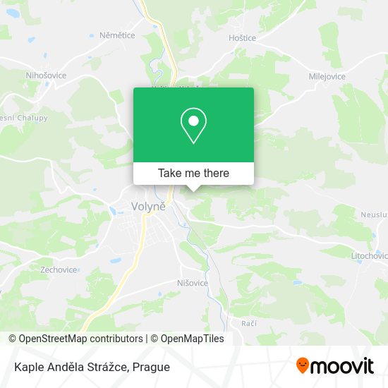 Kaple Anděla Strážce map