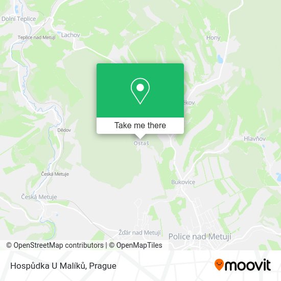 Hospůdka U Malíků map