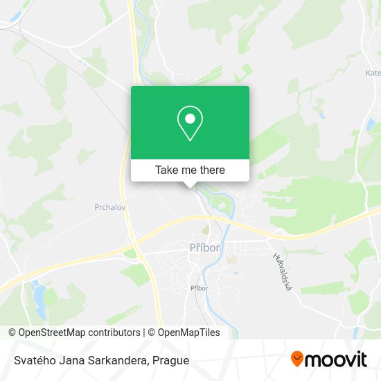 Svatého Jana Sarkandera map
