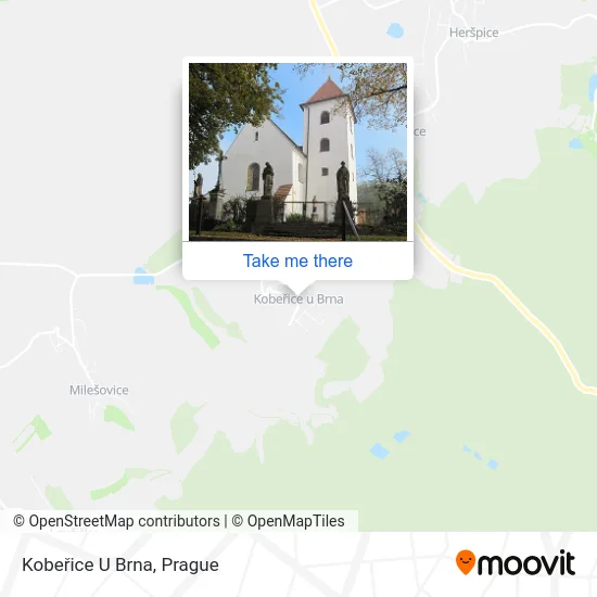 Карта Kobeřice U Brna