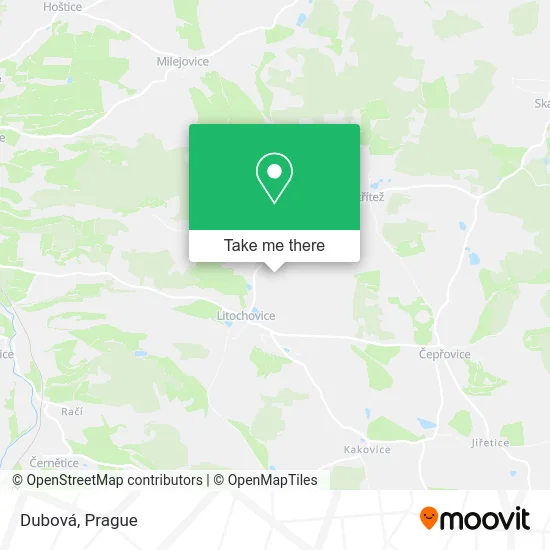Карта Dubová