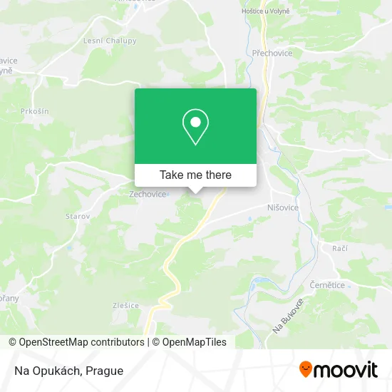 Карта Na Opukách