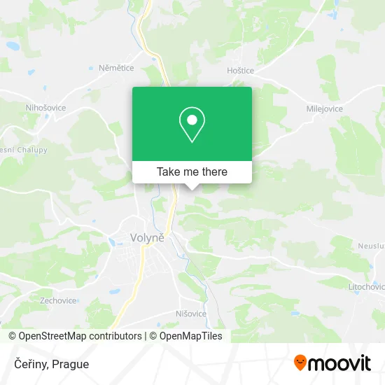Карта Čeřiny