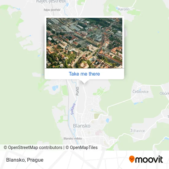 Карта Blansko