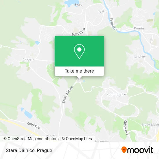 Карта Stará Dálnice